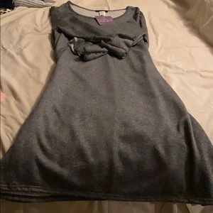 Grey sweater dress 3/4 sleeve